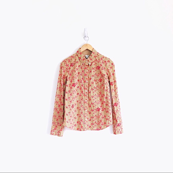 Anthropologie Tops - Anthropologie Odille Embroidered Eyelet Buttondown